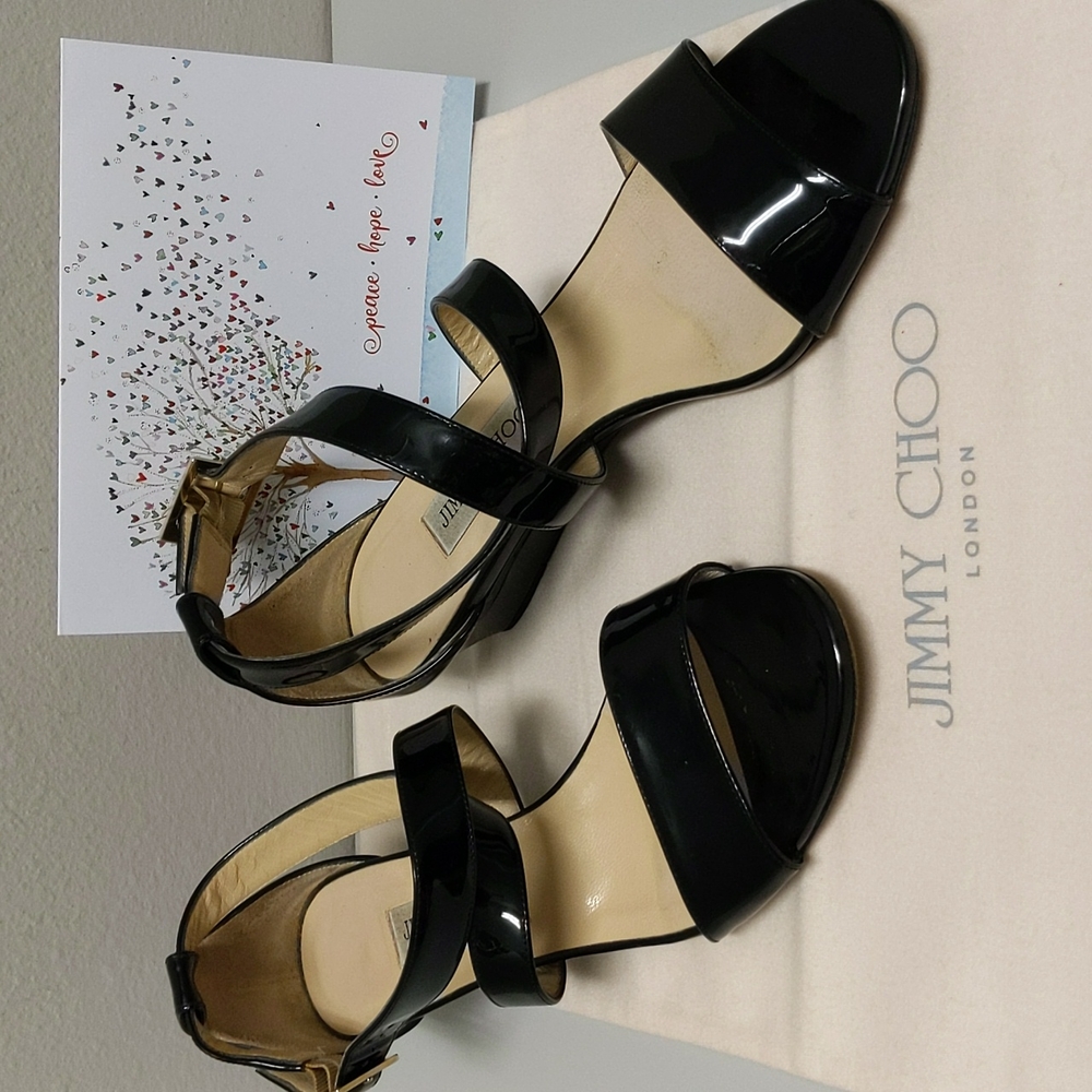 Jimmy Choo Patent Leather Sandals